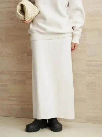 Plage lesTendre white sweat 스커트