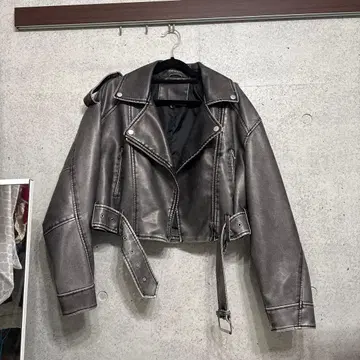 실버 라이더 자켓 크롭 기장