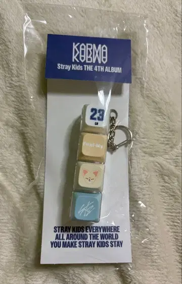 스키즈 한국 KARMA 팝업 키캡 키링 아이엔