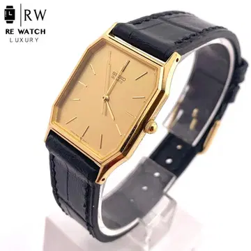 7-5080 SEIKO 9021-526A 쿼츠 손목시계 골드/브라