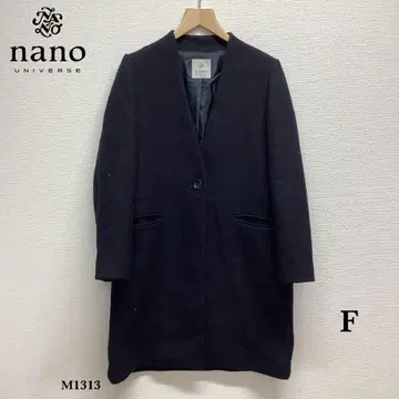 [ 나노 유니버스 ] 노카라 코트 [ F ] 블랙 블랙