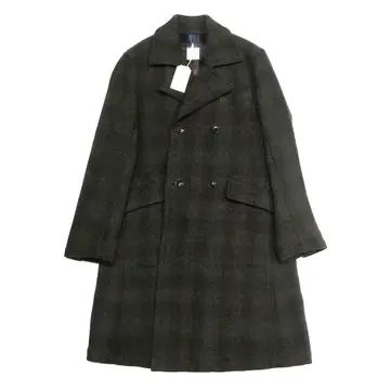 ts(s) 티에스에스 새상품 헤링본 울 더블 롱 코트