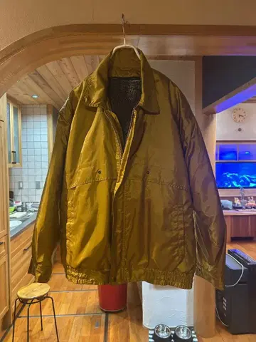 [generic ][Y2K][헤이세이] 골드 다운 자켓