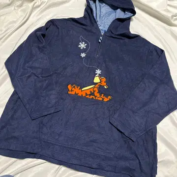디즈니 90s 티거 하프 지퍼 플리스 자켓 자수 XXL