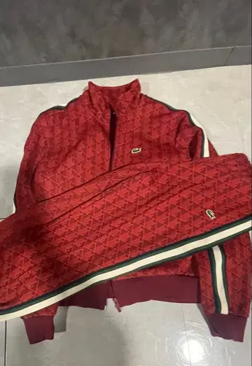 Lacoste 다이아몬드 패턴 저지 세트