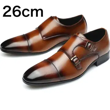 비즈니스 슈즈 남성용 방수 고급 드레스 슈즈 프리미엄 합성 피혁 26cm