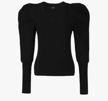 Bibiy. EFFIE PUFF KNIT 블랙 블랙