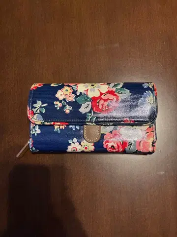 꽃무늬 접이식 지갑 네이비 캐스키드슨