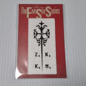 나가노 마모루 디자인전 FSS 자수 패치 스티커 칠흑의 꽃십자가