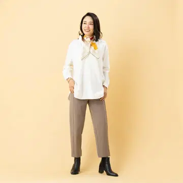 [ P2 ] 속기모 스트레이트 팬츠 [ 일본제 ] M / 카페라떼