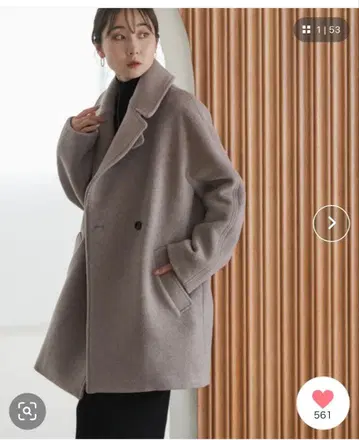 [ NOBLE / 새상품급 ] MTR 빅 칼라 코트 ( 36 )