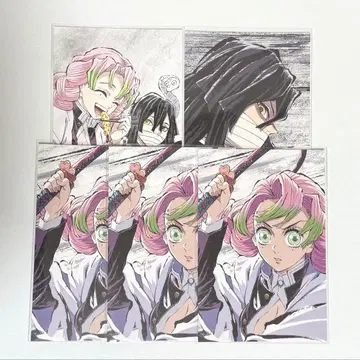 귀멸의 칼날 전 집중전 막간화 엽서 칸로지 미츠리 이구로 오바나이