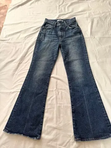 MOUSSY 플레어 데님 팬츠 다크 블루