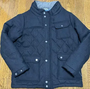 네이비 퀼팅 다운 자켓