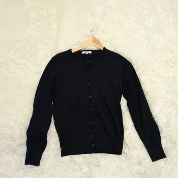 NATURAL BEAUTY BASIC 긴팔 가디건 블랙 계열 ( M )