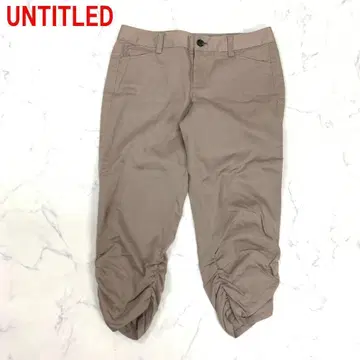 A6080 언타이틀 크롭 팬츠 앵클 기장 베이지 2