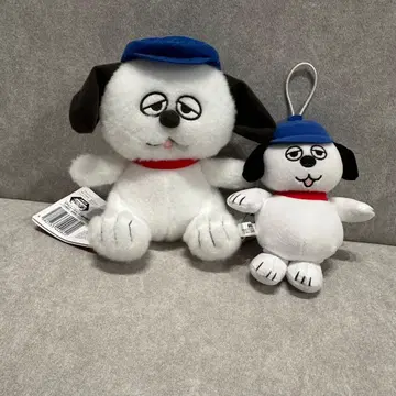 택 포함 새상품 SNOOPY 봉제 인형 모코후와 마스코트 모두 함께