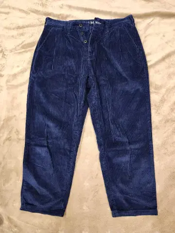 DENHAM 네이비 코듀로이 치노 팬츠