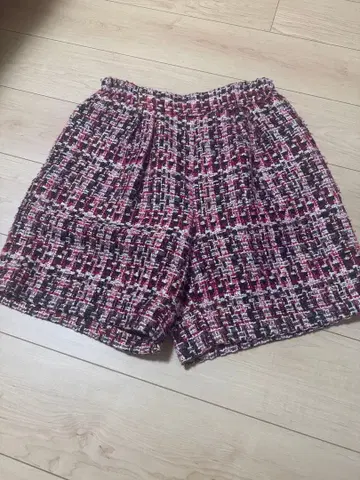 린카블 빨검 트위드 숏팬츠