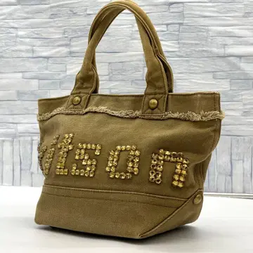 새상품급 kitson 키트슨 핸드백 미니백 비즈 브라운