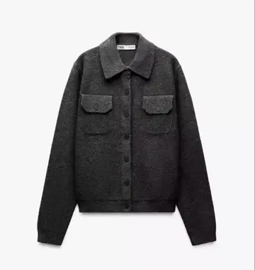 ZARA 폴로 넥 니트 자켓 미사용 새상품