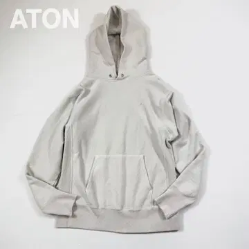 ATON 에이튼 NATURAL DYED URAKE HOODIE 후드티