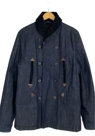 아스펜지 Amsterdams Blauw 데님 피 코트 충전솜 새상품급