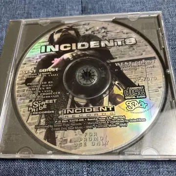 INCIDENTS / WEST COAST 싱글 CD