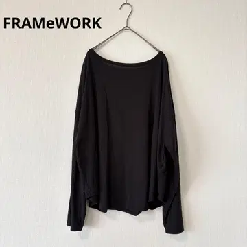 FRAMeWORK 드라이 터치 코튼 L/Tee 블랙