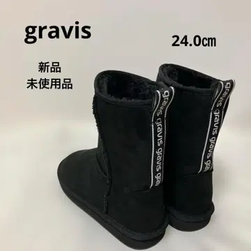 [ 미사용 새상품 ] gravis 그래비스 어그 부츠 블랙 24.0cm