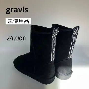 [ 미사용 새상품 ] gravis 그래비스 어그 부츠 블랙 24.0cm