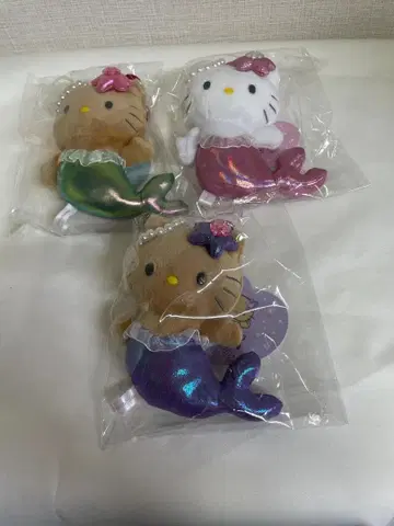 산리오 헬로키티 판타지 마스코트 키링 하트 카라비너 전 3종 세트