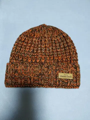 mont-bell 니트 모자 S/M 오렌지 계열