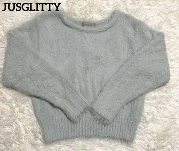 미사용품 [ JUSGLITTY ] 저스길리티 후와모코 긴팔 스웨터 M