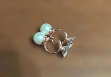 ete 리버서블 귀찌 핑크 골드