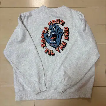 SANTA CRUZ 트레이닝복 백 로고 그레이 sk8