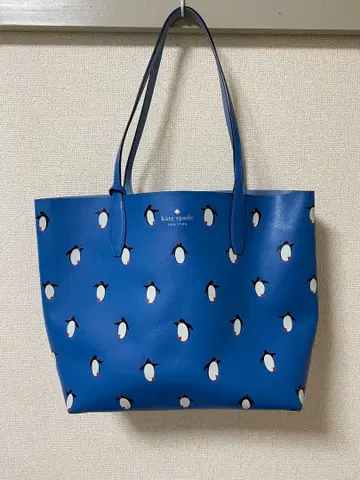 [ 새상품급 ] kate spade 펭귄 패턴 토트백