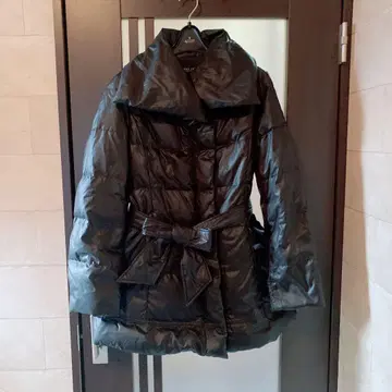 PENNY JULE 벨트 포함 롱 다운 코트 블랙