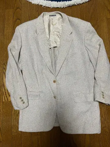 이탈리아제 베이지 테일러드 자켓