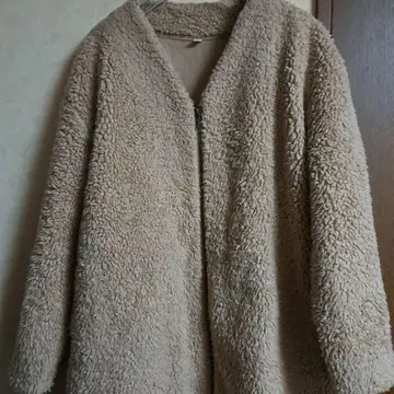 UNIQLO [빅 사이즈] 베이지 플리스 자켓 XL