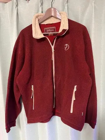 플리스 자켓 L 버건디 fjallraven
