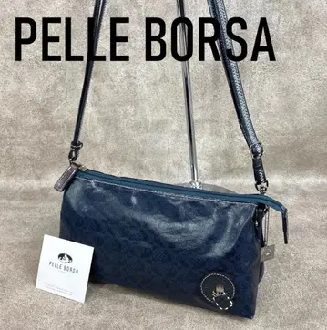 [컨디션 최상] 페레볼사 얼라이브 일본제 소가죽 숄더백 네이비