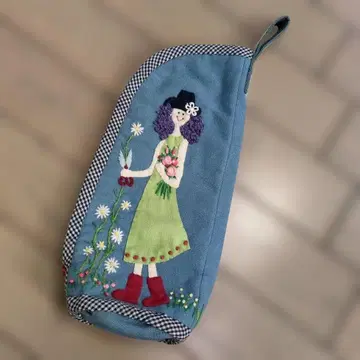 패치워크 백 핸드메이드 자수