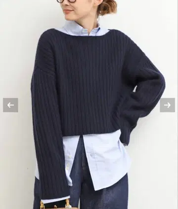 Deuxieme Classe 크롭 와이드 리브 풀오버