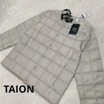 [ 미사용 새상품 ] TAION 타이온 크루넥 버튼 이너 다운 자켓