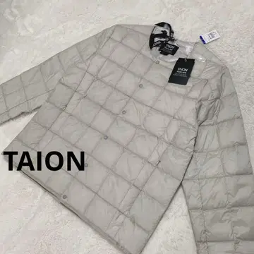 [ 미사용 새상품 ] TAION 타이온 크루넥 버튼 이너 다운 자켓