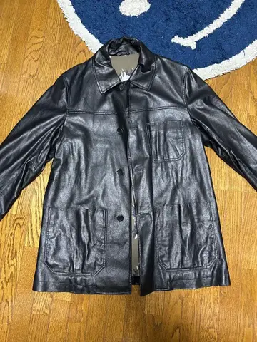 TAKEO KIKUCHI 블랙 가죽 자켓