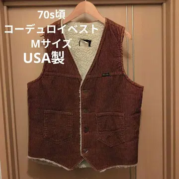 70년대 랭글러 코듀로이 베스트 M 사이즈 USA 제조