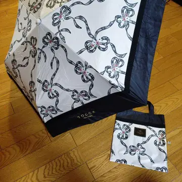 TOCCA 리본 무늬 접이식 우산 수납 가방 포함