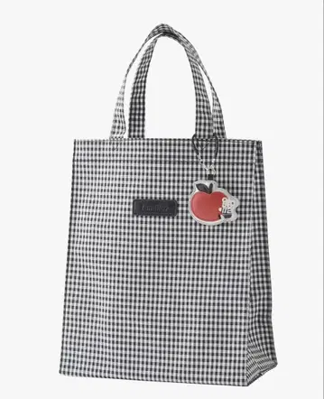 [ 미개봉 새상품 ] 파밀리아 깅엄 체크 토트백 완판템